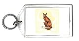 Keychain with animal, dog, canine
