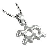 Sterling Silver Aquarius Zodiac Symbol Pendant