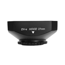 Mennon DV-s 27 Screw Mount 27mm Digital Video Camcorder Lens Hood with Cap, Black by Mennon