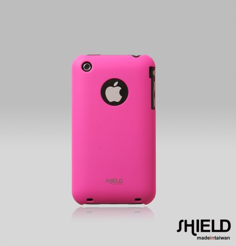 SHIELD Apple 3G 3GS iPhone Shield Polycarbonate Slim Fit Case + Microfiber Cleaning Cloth + LCD Screen Protector (Pink)