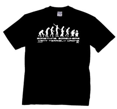 Caveman T-shirt, Something Somewhere Went Terribly Wrong