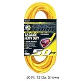 100 Ft. Three Conductor Yellow Artic/Tropic Cord, 12/3 Ga. Sjeow-A, 300v, 15a