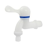 uxcell ウォーター　タップ　フォーセット　ツレッド　ヘッド　ホワイト　ブルー　プラスチック