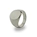 Eve's Addiction Mens Oval Cut Stainless Steel Signet Ring