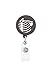 Xray Ribs Grey - Retractable Badge Reel with Swivel Clip and Extra-Long 34 inch Cord - Badge Holder