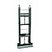 Wesco 272411 Aluminum Economical Appliance and Vending Truck with Auto Rewind Dual Ratchet, Moldon Rubber Wheels, 550 lbs Load Capacity, 61" Height, 12" Length x 24" Width
