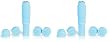 Pin-Up Girl Rockabilly Sex Toy Blue Satin Touch Pocket Thruster TWO PACK