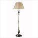 Westinghouse Lighting 69603 Morning Glory Cottage Single Light Floor Lamp in Antique Brass