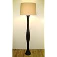 Brown Wooden Floor Lamp