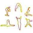 Bama Bandz Tye-dye Gymnastics Glow in Th Dark Rubber Band (24 Ct)