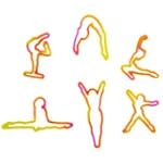 Bama Bandz Tye-dye Gymnastics Glow in Th Dark Rubber Band (24 Ct)