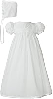 Danielle Christening Gown with Lace Trim