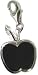 Chrysalis Sterling Silver Ladies Apple Charm Black Enamel