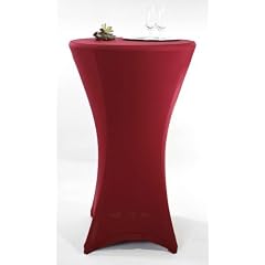 Stretch Tischhusse Stehtischhusse �60 rot