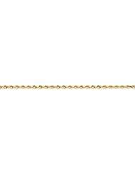 14k Yellow Gold 18in 2.00mm D/C Quadruple Rope Necklace Chain. Metal Wt- 5.36g