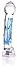 Don Wand Real Tip LED Glass Pleasure Wand, Blue Ripple