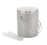 from Barware Ice bucket with lid and tongs- double walled Model C90189MAT (UPX)