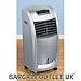 CHALLENGE AIR COOLER AND HEATER,SILVER,HUMIDIFIER,REMOTE & WITH 2 ICE BOXES