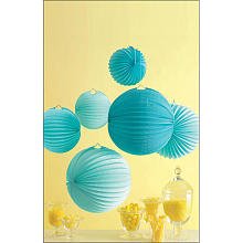 Martha Stewart Crafts Celebrate, Blue Accordion Lanterns Party Decorations