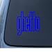 GHETTO - Car, Truck, Notebook, Vinyl Decal Sticker #1268 | Vinyl Color: Blue