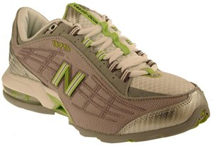 New Balance Womens W975SG Grey/Neon Green Running shoe