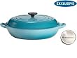 Le Creuset Enameled Cast Iron Caribbean Braiser with Stainless Steel Knob 3.5-qt.