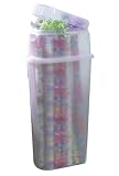 Rubbermaid 220200 Wrap N'Craft 33-Inch Vertical Storage Container, Clear