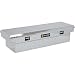 Northern Tool + Equipment Aluminum Single-Lid Crossbed Truck Box - Diamond Plate, 70in.L x 20 1/2in.W x 15 1/2in.H