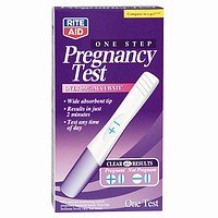 Rite Aid One Step Pregnancy Test, One Test 1 ea