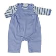 Under the Nile Organic Cotton Twill Overall with Stripe Tee - 6 to 9 Months Under the Nile Organic Cotton Twill Overall with Stripe Tee - 6 to 9 Months