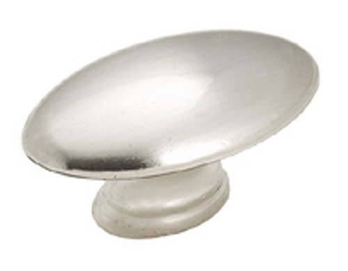 Amerock BP76270-G9 Traditional Classic 1-1/2-Inch Maximum Diameter Oval Knob, Sterling Nickel