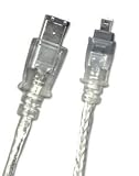 Sabrent SBT-CF64 Firewire IEEE 1394 6-pin to 4-pin 4' Foot Cable (Clear)