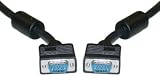 HD15 (SVGA) Male / HD15 (SVGA) Male, Coaxial, with Ferrite Bead, Black, 1 ft. Super VGA Cables, Super VGA Cables