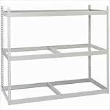 4 Level Record Storage Rack Units (80 Box Capacity) Color: Putty, Decking: Particle Board, Unit Type: Starter