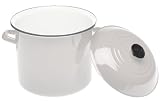 Review Le Creuset N4100-28-16 / Le Creuset Enamel-on-Steel 16-Quart Covered Stockpot, White