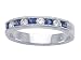 0.50 cts Genuine Sapphire Band - Platinum, 18kt White or Yellow Gold FREE GIFT BAG!