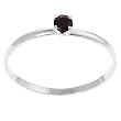 June Birthstone Sterling Silver or Goldfill Genuine Swarovski Crystal Ring