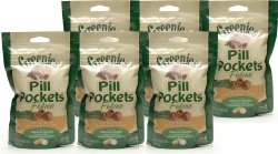 6-PACK Pill Pockets for Cats CHICKEN 9.6 oz (270 pockets)