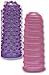 Orion 513172 Latex-Fingerh&uuml;llen im 2-er Set, 8cm lang, &Oslash; 2,5 cm. 1 x genoppt, 1 x gerillt. Farbsortiert (lila + pink).
