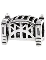 Silverado Harbour Bridge Silver Charm - Fits On Pandora Chamilia And Troll Bracelets