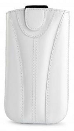 Valenta Pocket Monza 01 Leder Tasche f&uuml;r Apple iPhone und Handys wei&szlig; Preisvergleich