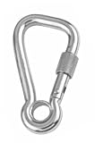 Eigenschaften Yacht Steel  / Karabinerhaken, asymmetrisch mit Sicherheitsmutter und Kausche, Edelstahl A4 AISI 316, 6x60mm (10 Stk.)