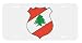 Lebanon Lebanese Republic Flag Coat of Arms License Plate