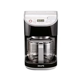 Krups KM4055 Precision 10-Cup Coffeemaker with Glass Carafe