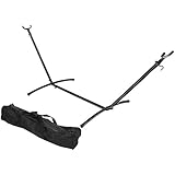 Sunnydaze Brazilian Hammock Stand, Black, 9 Foot Long