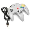 NINTENDO 64 CLASSIC USB ENABLED CONTROLLER(WIRED),BY RETROLINK, FOR PC & MAC (BLACK COLOR)
