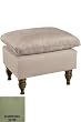Pillow Top Ottoman Shantung Olive