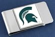 Michigan State University Pewter Money Clip NCAA