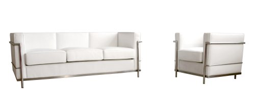 Baxton Studio Le Corbusier-Style Petite Sofa/Chair 