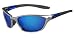 SOS Tech Extreme Sports Frontier Eyewear - Silver w/Black Blue Revo 2.2mm Lens